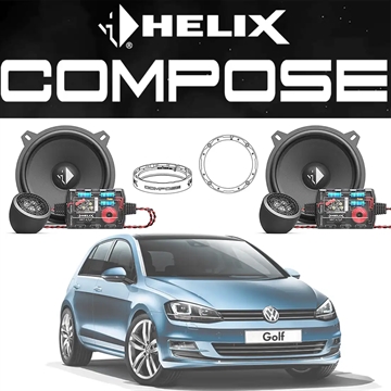 Helix Composed VW Golf 7 stage 1.1 højttaler system